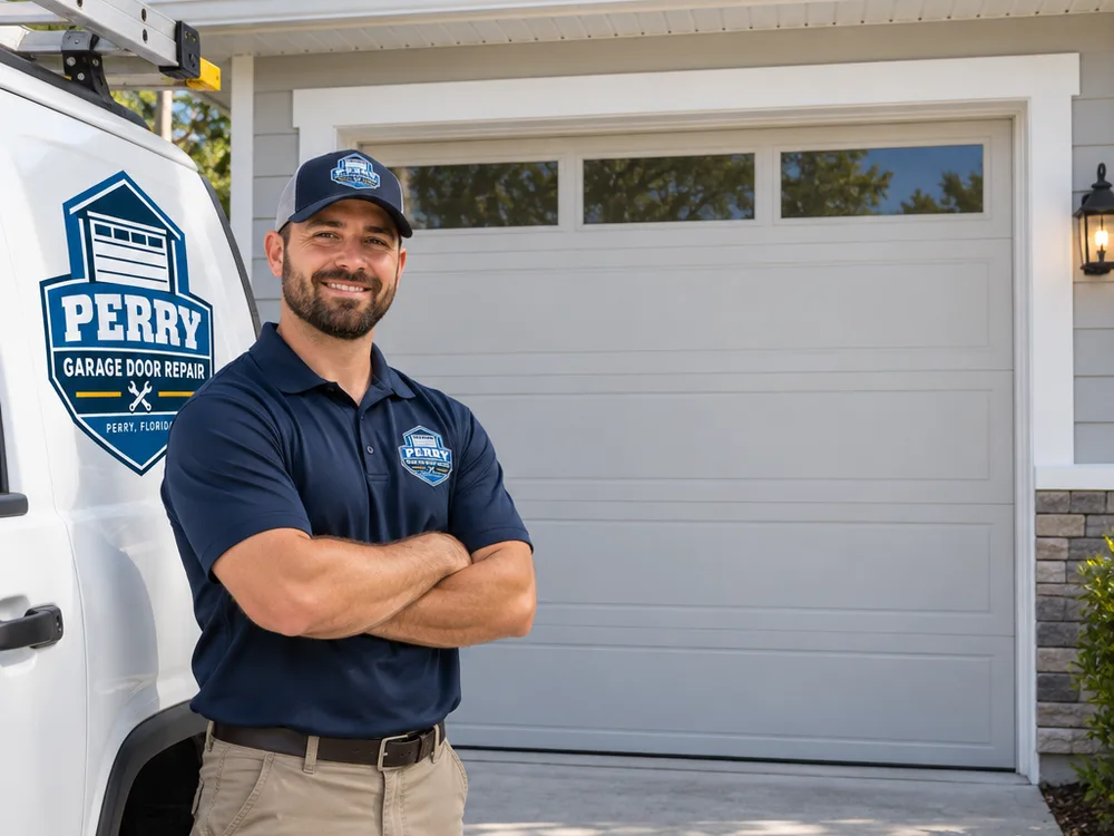 Even reveal and consistent panel spacing on a newly installed garage door